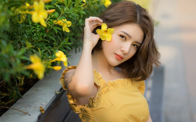 Ảnh gái xinh tóc ngắn dễ thương, năng động đầy cuốn hút