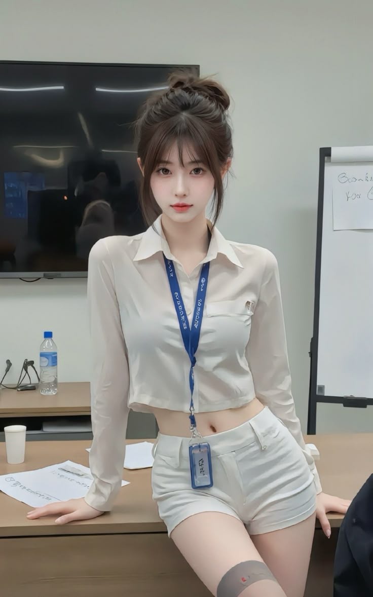 Ảnh gái xinh Douyin dễ thương trong phòng làm việc Ảnh gái xinh Douyin dễ thương trong phòng làm việc