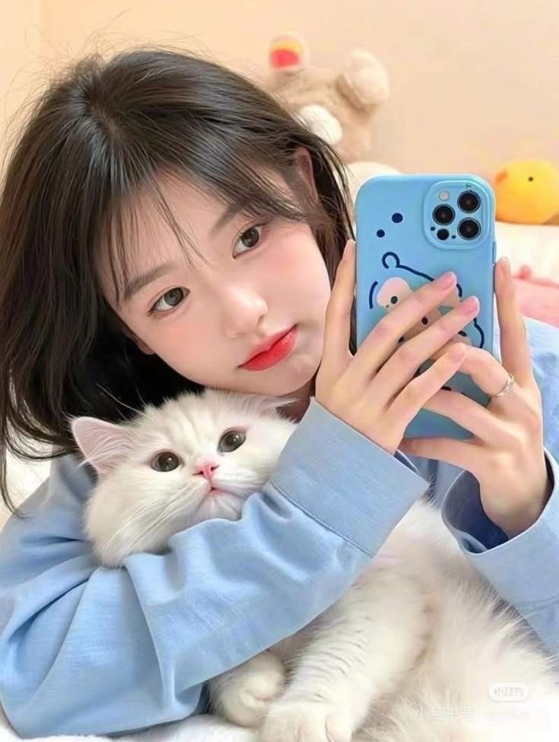 Ảnh gái xinh Trung Quốc cute selfie bằng điện thoại