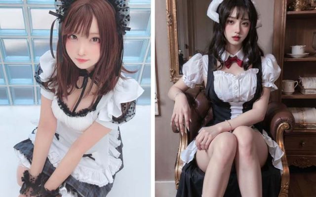 Ảnh cosplay hầu gái sexy bổ mắt của các cô nàng tuyệt sắc