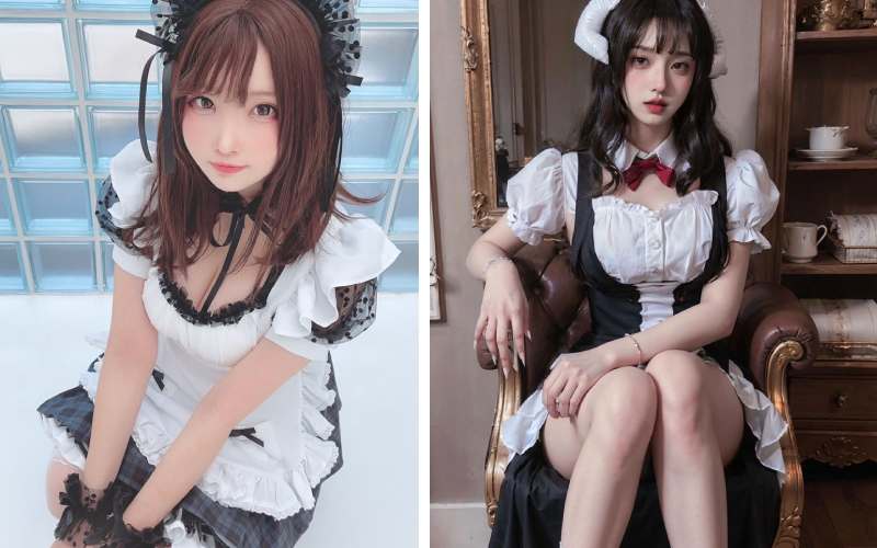 Ảnh cosplay hầu gái sexy bổ mắt của các cô nàng tuyệt sắc