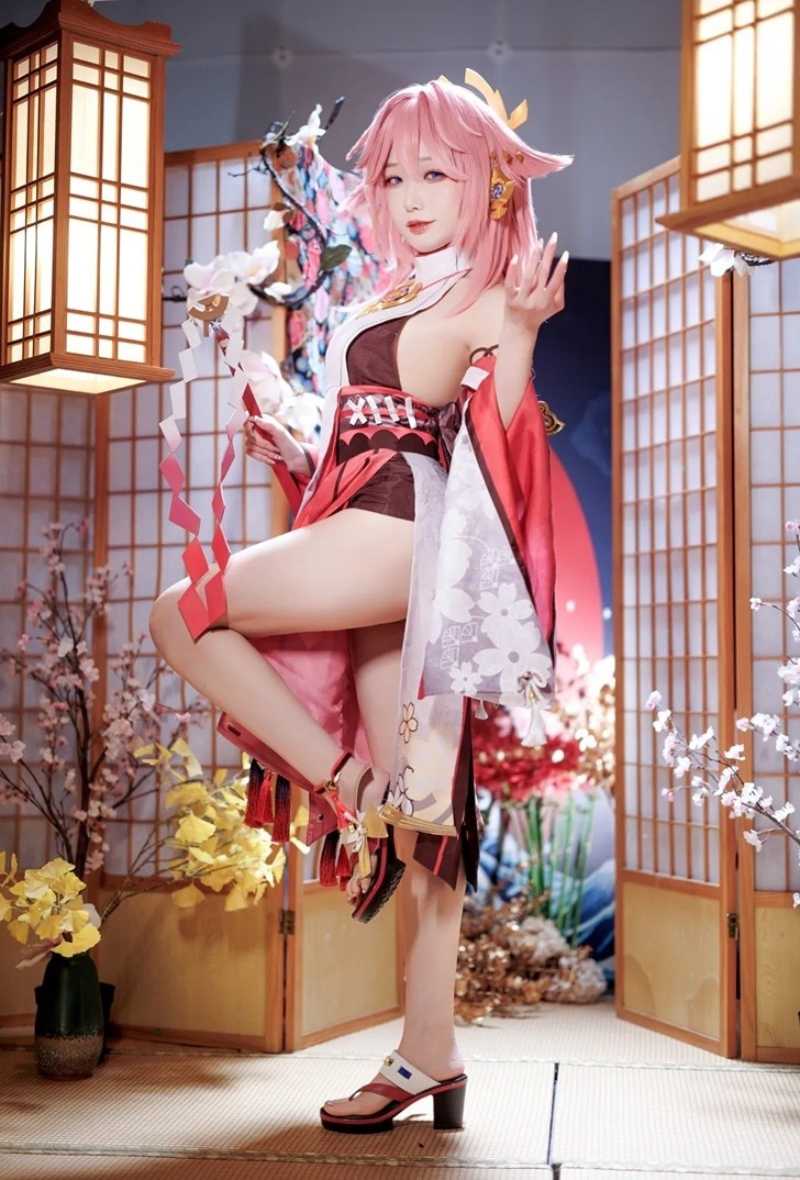 Cosplay Yae Miko xinh đẹp sexy Cosplay Yae Miko xinh đẹp sexy