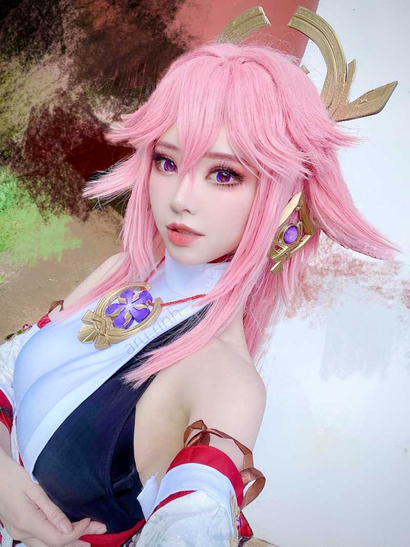 Cosplay Yae Miko xinh đẹp gợi cảm Cosplay Yae Miko xinh đẹp gợi cảm