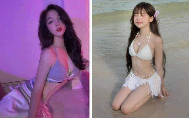 Ảnh gái đẹp 18 tuổi dễ thương, mặc bikini sexy xinh xắn