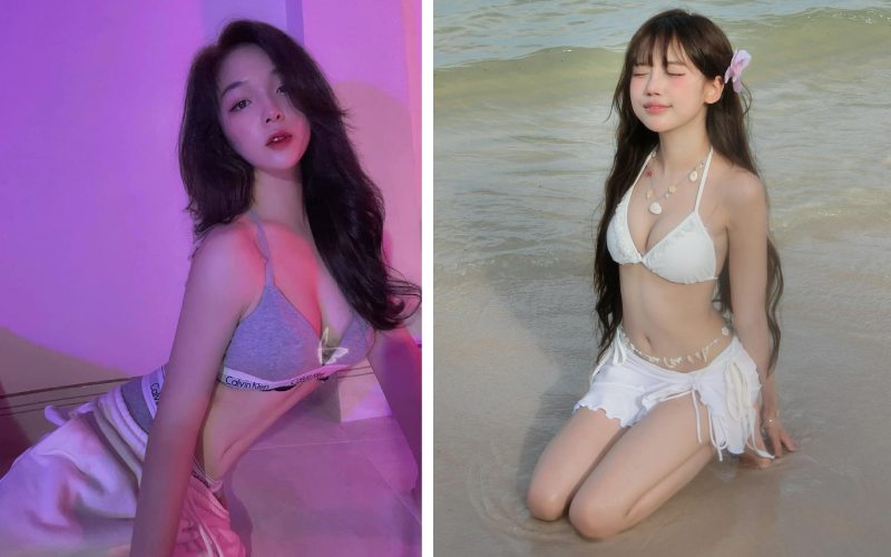 Ảnh gái đẹp 18 tuổi dễ thương, mặc bikini sexy xinh xắn