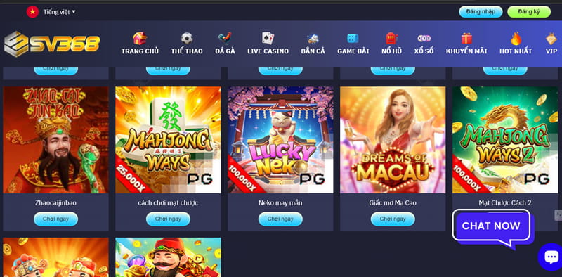 Cách nạp tiền e-sport Sv368 đơn giản