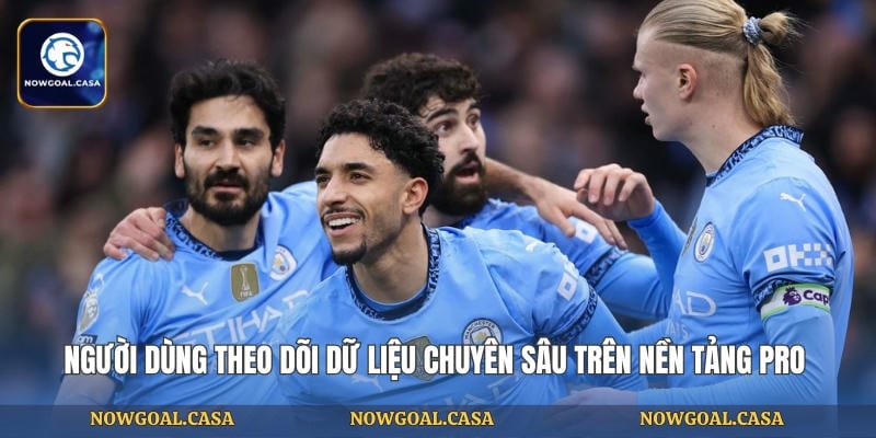 Người dùng theo dõi dữ liệu chuyên sâu trên nền tảng PRO